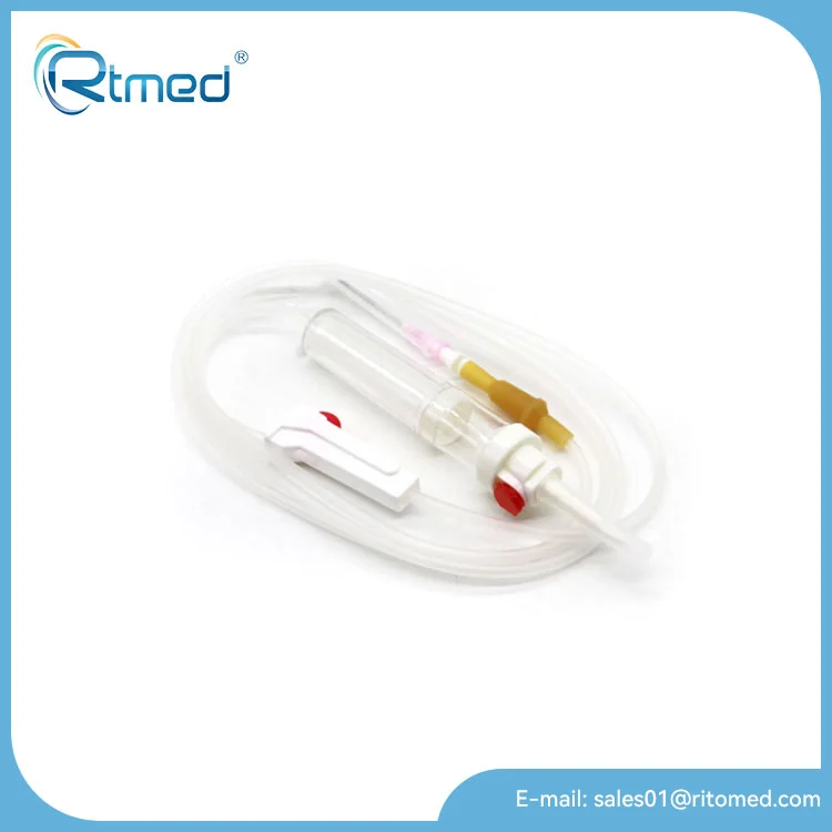 Conjunto de transfusión de sangre desechable