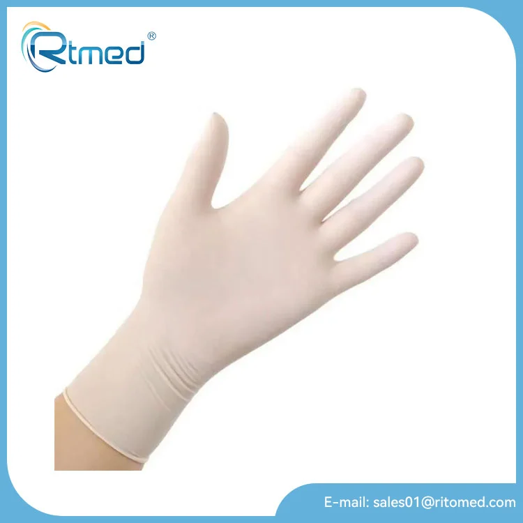 Guantes de examen de látex